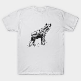 Hyena Ink Drawing T-Shirt